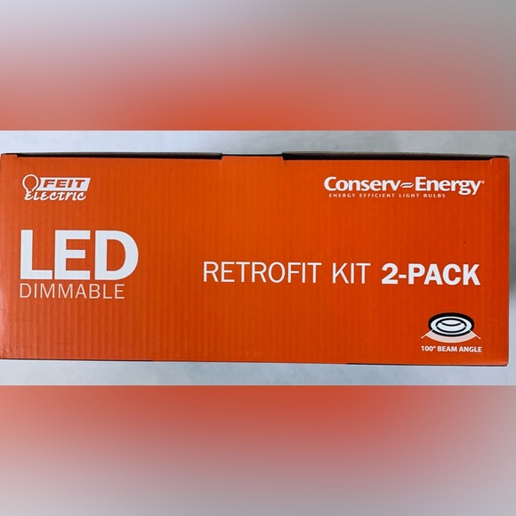 NWT FEIT LED Dimmable 2 Pack 5-6 inch RETROFIT Recessed Lights 2700K Soft white - Picture 6 of 6